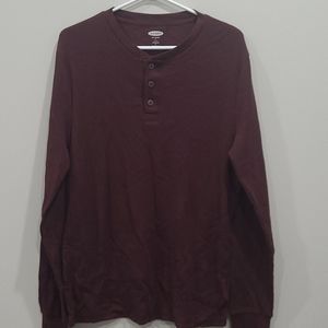 Men's old navy button crew neck